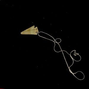 Arrowhead stone necklace